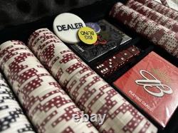 NEW Budweiser Executive Poker Set 300pc Complete Factory Sealed Cards & Keys