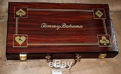 NEW Deluxe Tommy Bahama Poker Chip Set 300 PC $198 Genuine