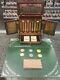 NEW Franklin Mint Aces & Eights Poker Card Set with200 metal chips & wood Case +++
