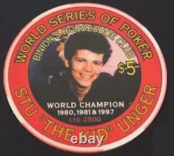 NEW IN BOX World Series of Poker 1999 Poker Chip Set Stu Ungar, Moss, Binion