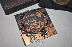 NEW NWT Alex and Ani Las Vegas Poker Chip Set of 3 Rose Gold Bracelet 2017 withbox