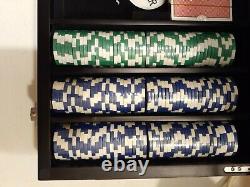 NEW RARE WSOP Professional 300 11.5 Grem Poker Chip Set Wooden Case Word Series