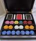 NEW Renzo Romagnoli Poker Chips-Playing Cards-Dice Set in wooden case