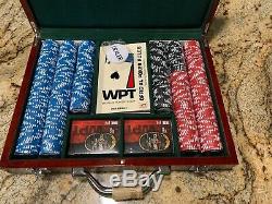 NEWMichelob Amber BockWPT Poker 400 Chip SetHeavy Duty Mahogany Case