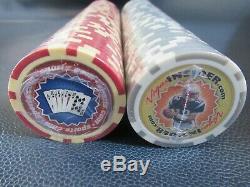 NFL Tom Brady, New England Patriots, official size/weight poker chip set in Case