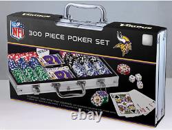 NFL Unisex-Adult 300-Piece Casino Style Poker Chip Set