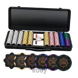 Nash 14 Gram Clay Poker Chips Set for Texas 500 Chips With Numbered Values