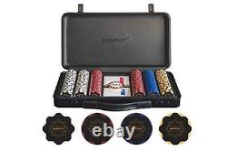 Nash 14 Gram Clay Poker Chips Set for Texas Hold'em, 300 300 Blank Chips