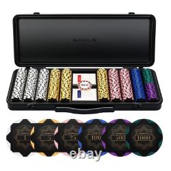 Nash 14 Gram Clay Poker Chips Set for Texas Hold'em 300 PCS/500PCS Blank Ch