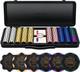 Nash 14G Clay Poker Chips Set for Texas Hold'Em, 300/500 PCS Features a High-End