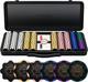 Nash 14G Clay Poker Chips Set with Premium Case for Texas Hold'Em, 300/500 PCS