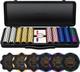 Nash 14g Clay Poker Chip Set for Texas Hold'em, 300/500PCS, Numbered/Blank Po