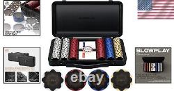 Nash 14g Poker Chips 300/500 Set with Stylish Carrying Case for Ultimate Play