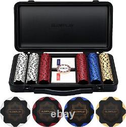 Nash 14g Poker Chips 300/500 Set with Stylish Carrying Case for Ultimate Play