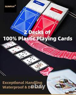 Nash Ceramic Poker Chips Set for Texas Hold'em, 500 PCS with Numbered