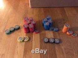 Nevada Jack 10 gram Ceramic Poker Chip Set (307 total chips) FREE SHIPPING