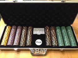 Nevada Jack Desert Sands Casino Poker Chip Set 500ct with Case