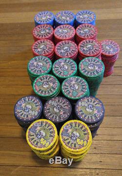 Nevada Jack Poker Chip Tournament Set 495 Ct Mint Condition