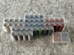 Nevada Jacks Skulls Ceramic Poker Chip Set, 1000 Chips, Cash Game Denominations