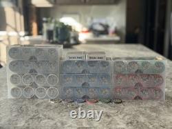 Nevada Jacks Skulls Ceramic Poker Chip Set, 1000 Chips, Cash Game Denominations