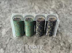 Nevada Jacks Skulls Ceramic Poker Chip Set, 1000 Chips, Cash Game Denominations