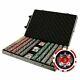 New 1000 Ace Casino Poker Chips Set with Rolling Case Pick Denominations