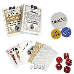 New 1000 Ct Poker Laser Clay Poker Chip Set with Aluminum Case