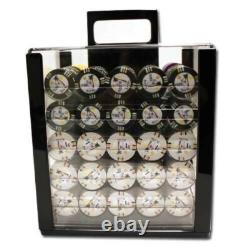 New 1000 Desert Heat Poker Chips Set with Acrylic Case Pick Denominations