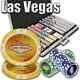New 1000 Las Vegas 14g Clay Poker Chips Set with Aluminum Case Pick Chips