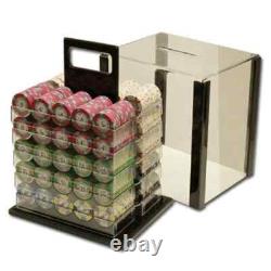 New 1000 Milano Clay Poker Chips Set with Acrylic Case Pick Denominations
