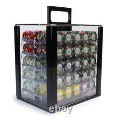 New 1000 Monaco Club Poker Chips Set with Acrylic Case Pick Denominations