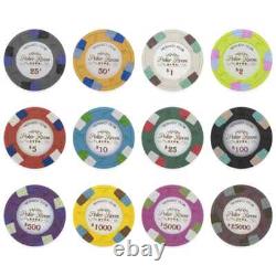 New 1000 Monaco Club Poker Chips Set with Acrylic Case Pick Denominations