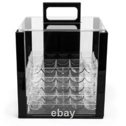 New 1000 Monaco Club Poker Chips Set with Acrylic Case Pick Denominations