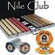 New 1000 Nile Club 10g Ceramic Poker Chips Set with Aluminum Case Pick Chips