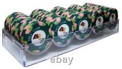 New 1000 Nile Club Ceramic Poker Chips Set with Acrylic Case Pick Denominations