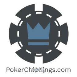 New 1000 Scroll Ceramic Poker Chips Set with Acrylic Case Pick Denominations