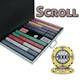 New 1000 Scroll Ceramic Poker Chips Set with Aluminum Case Pick Denominations