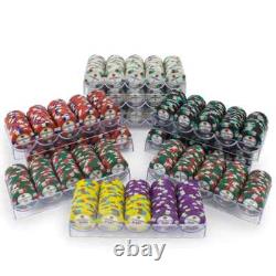 New 1000 Showdown Poker Chips Set with Acrylic Case Pick Denominations