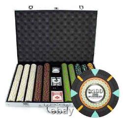 New 1000 The Mint 13.5g Clay Poker Chips Set with Aluminum Case Pick Chips