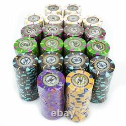 New 1000 The Mint 13.5g Clay Poker Chips Set with Aluminum Case Pick Chips