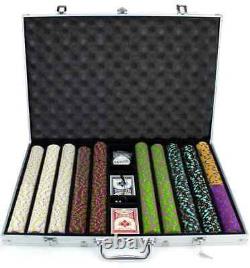 New 1000 The Mint 13.5g Clay Poker Chips Set with Aluminum Case Pick Chips