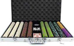 New 1000 The Mint 13.5g Clay Poker Chips Set with Aluminum Case Pick Chips