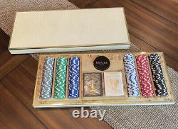 New $2500 Aerin Shagreen Luxury Poker Chips Card Game Set