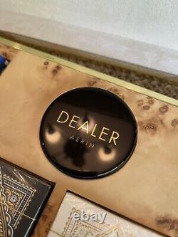 New $2500 Aerin Shagreen Luxury Poker Chips Card Game Set