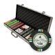 New 500 Bluff Canyon 13.5g Clay Poker Chips Set with Aluminum Case Pick Chips