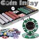 New 500 Coin Inlay 15g Clay Poker Chips Set with Aluminum Case Pick Chips