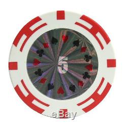 New 500 Ct Poker Laser Clay Poker Chip Set with Aluminum Case