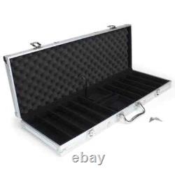New 500 Monaco Club Poker Chips Set with Aluminum Case Pick Denominations