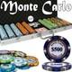 New 500 Monte Carlo Poker Chips Set with Aluminum Case Pick Denominations