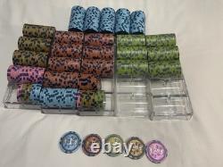 New! 500 Piece POKER CHIP SET + 6 Trays! Cash Game Poker Or Tournament! UNIQUE